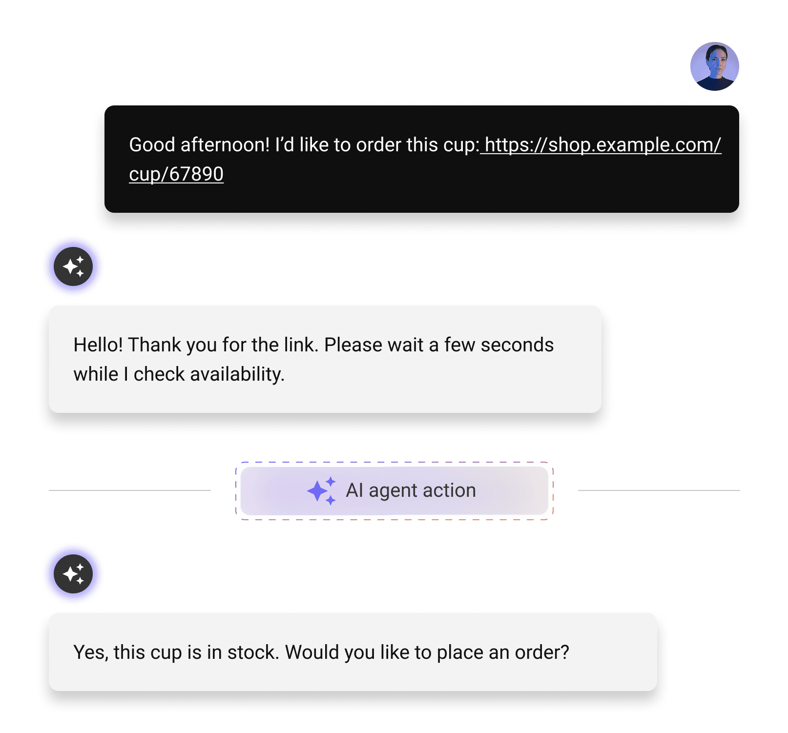Intelswift AI chatbot conversation interface