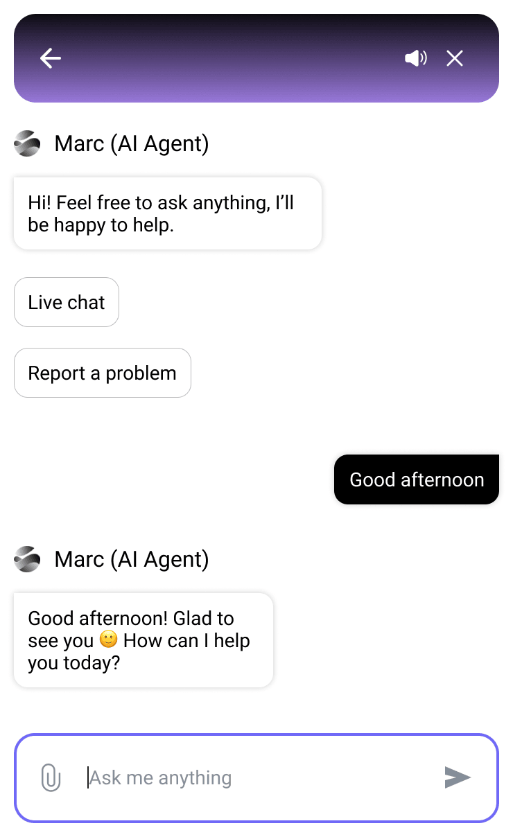 Connecting a professional operator