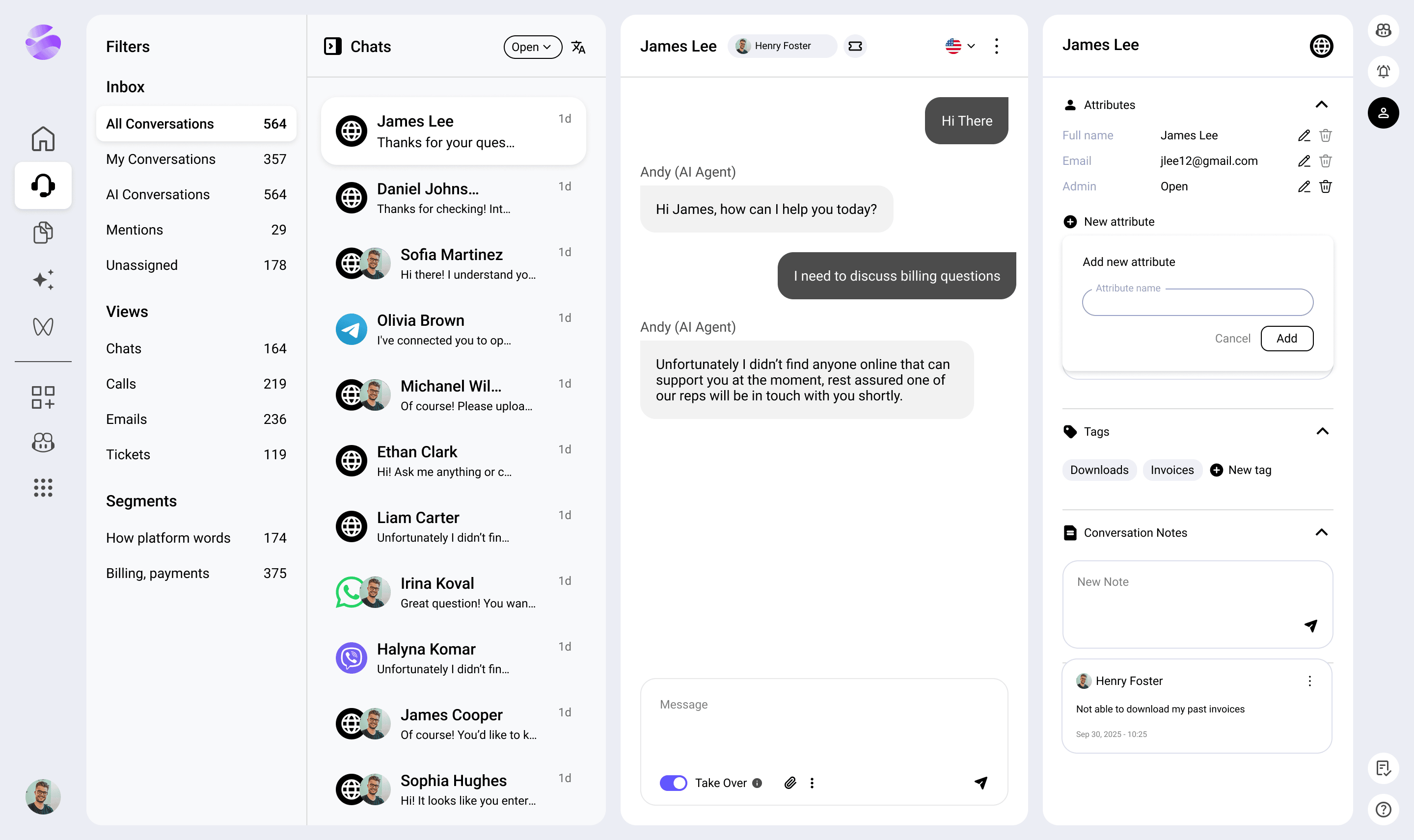 Multichannel customer service
